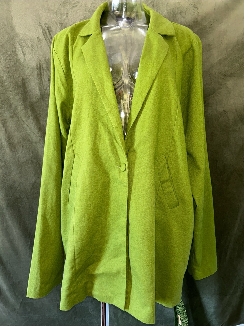 PrettyLittleThing Bright Green Single-Button Blazer